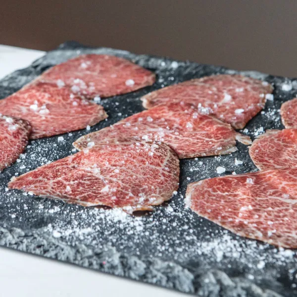Carpaccio de Wagyu Kobe madurado Dry Aged